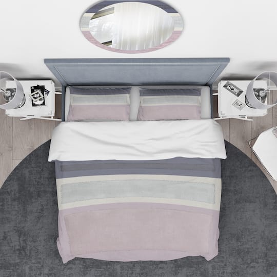 Designart 'Painted Weaving IV FB' Geometric Bedding Set